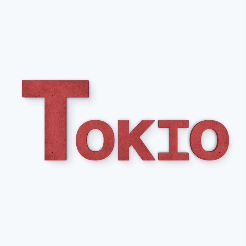 Lettere in MDF - Tokio