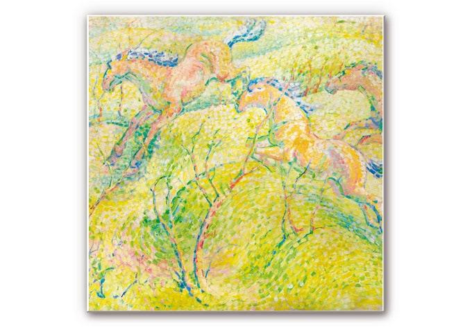 Tableau Forex - Marc - Chevaux sautant