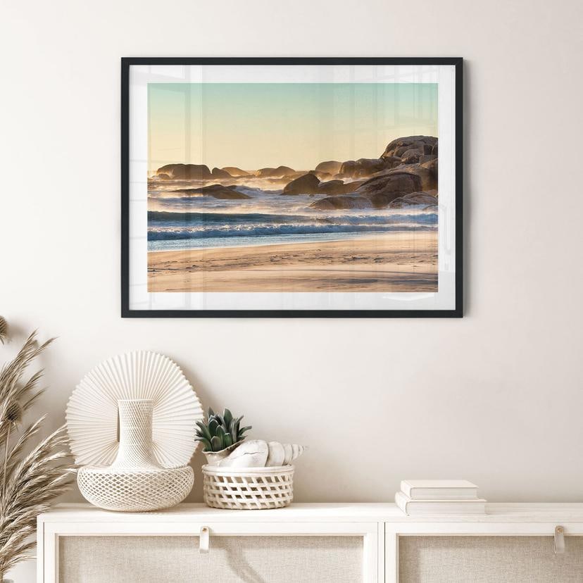 Poster spiaggia all'alba in Africa - Hugonnard