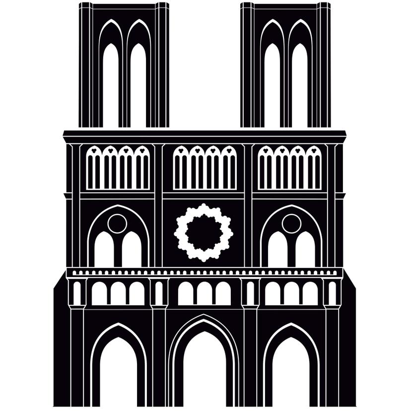 Adesivo murale - Notre Dame