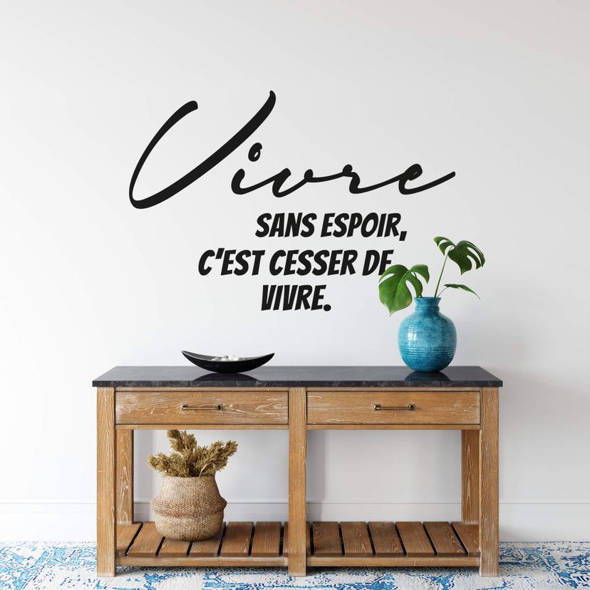 Adesivo murale Vivre sans espoir
