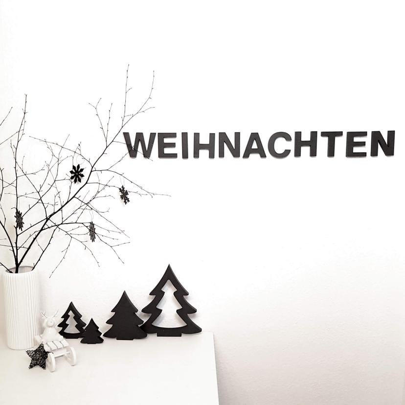 MDF-Holzbuchstaben Weihnachten