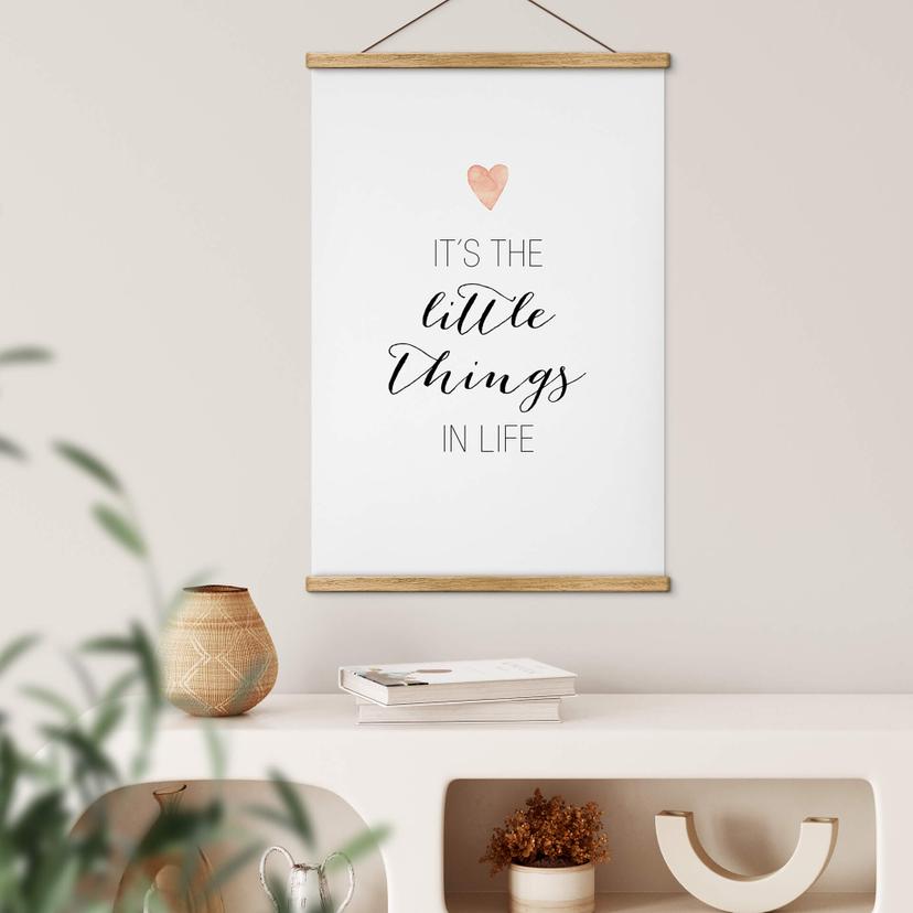 Póster de tela Confetti & Cream - It's the little things