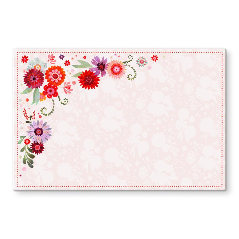 Pannello paraschizzi Blanz - Fiori rosa