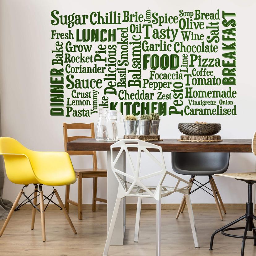 Wallsticker - Kitchen Word Cloud