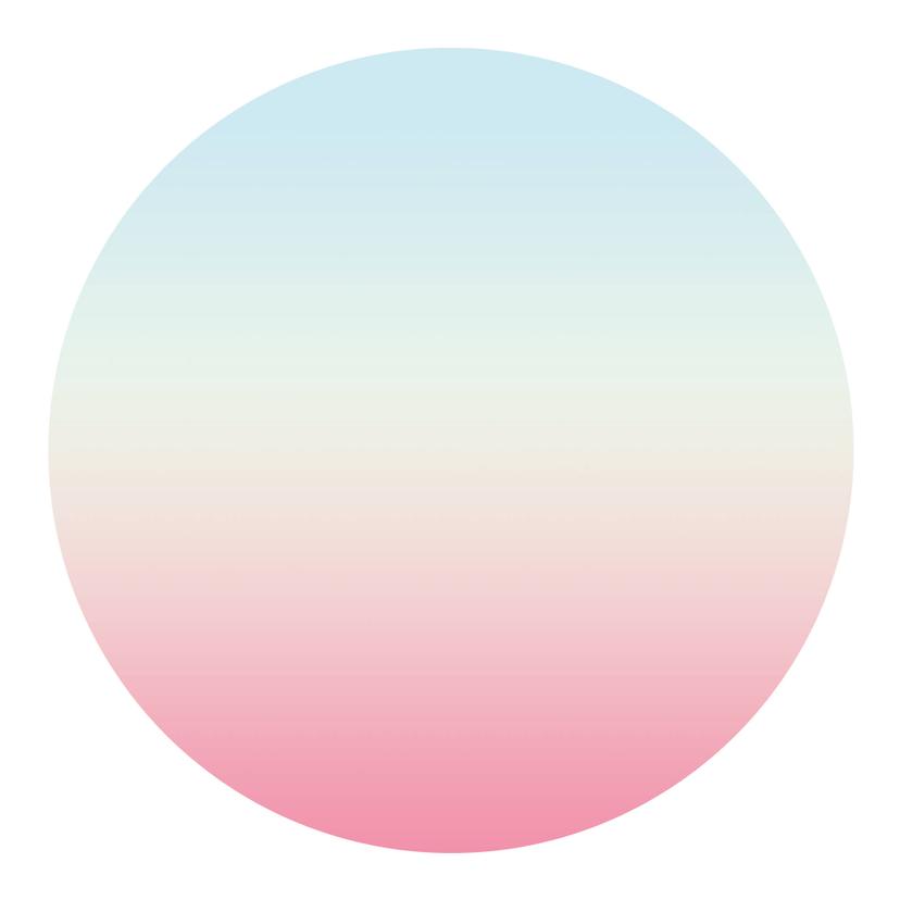 Adesivo tondo - Ombre
