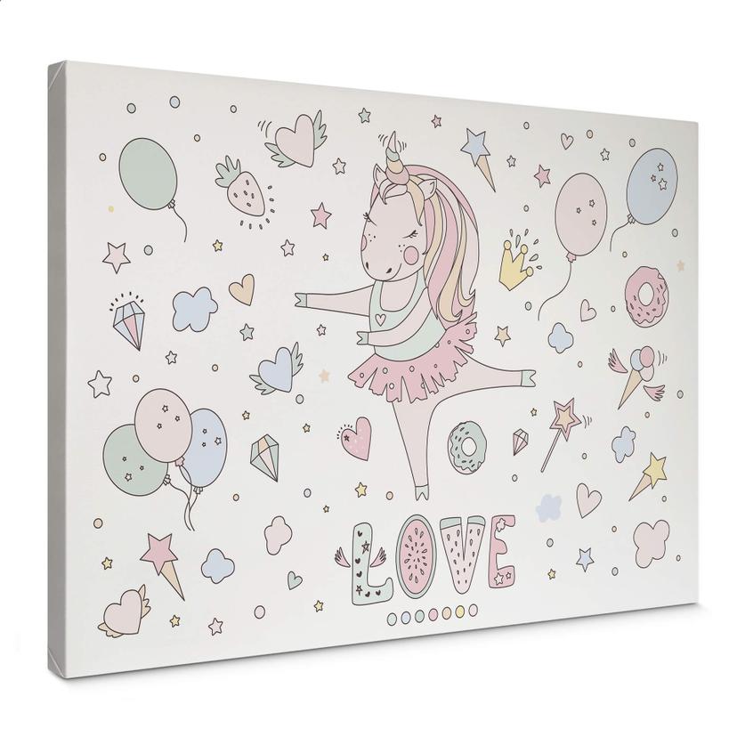 Tableau sur toile Kvilis - Unicorn Love