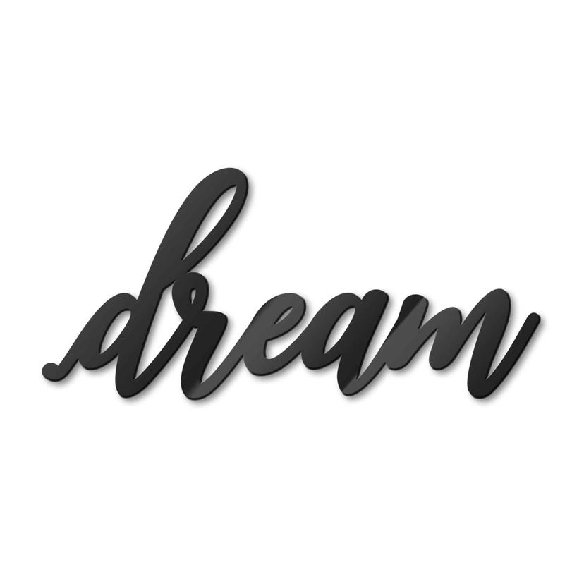 Lettre décorative en verre acrylique - Dream 03