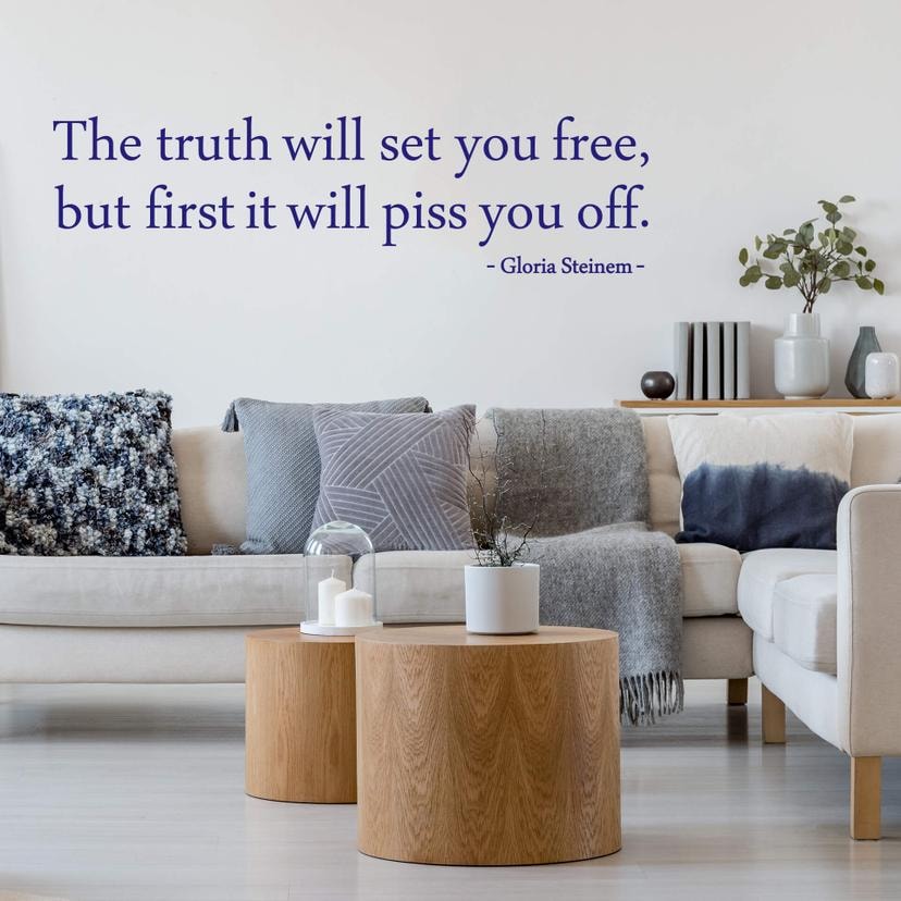 Sticker mural - The Truth will set you free...