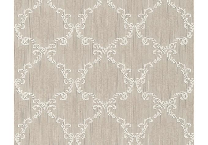 Papier peint textile Architects Paper Tessuto gris beige, blanc signal