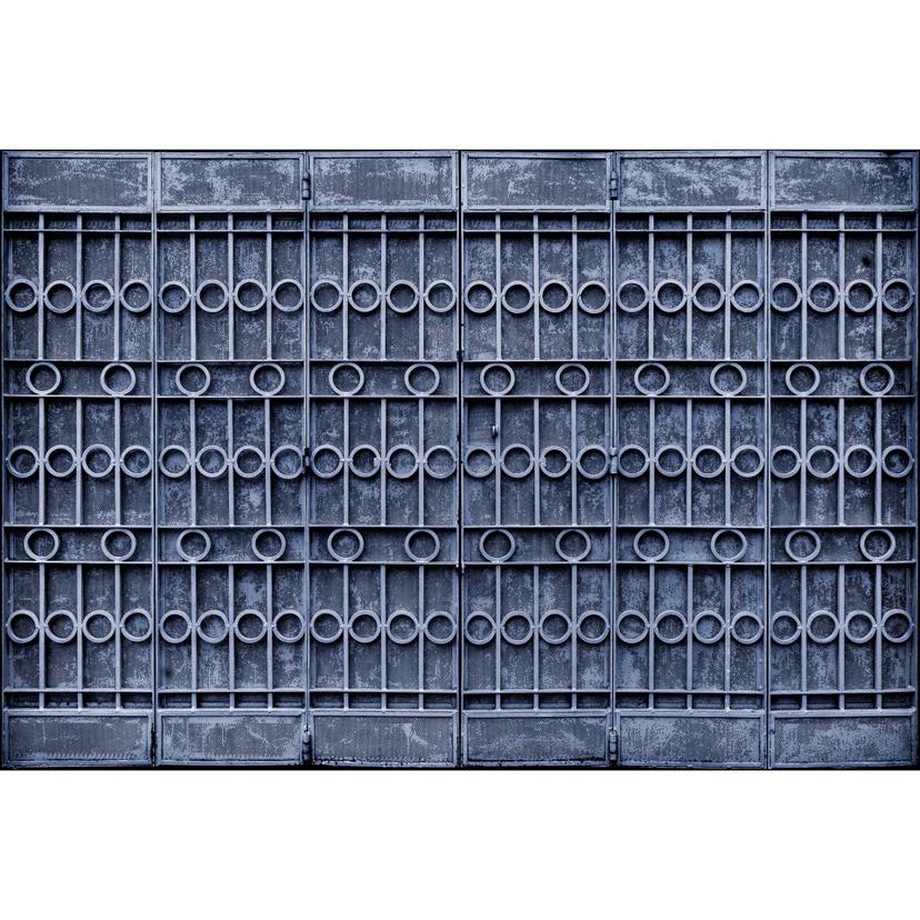 Carta da parati industriale moderna - Strutture tubolari in blu acciaio