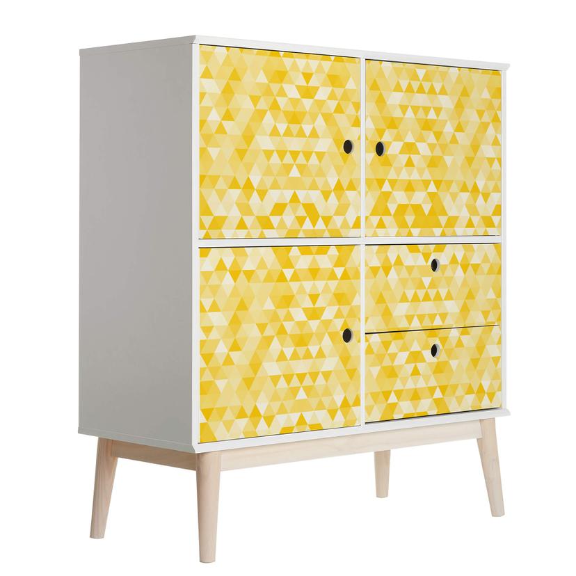 Pellicola per mobili – Triangoli 01 Giallo