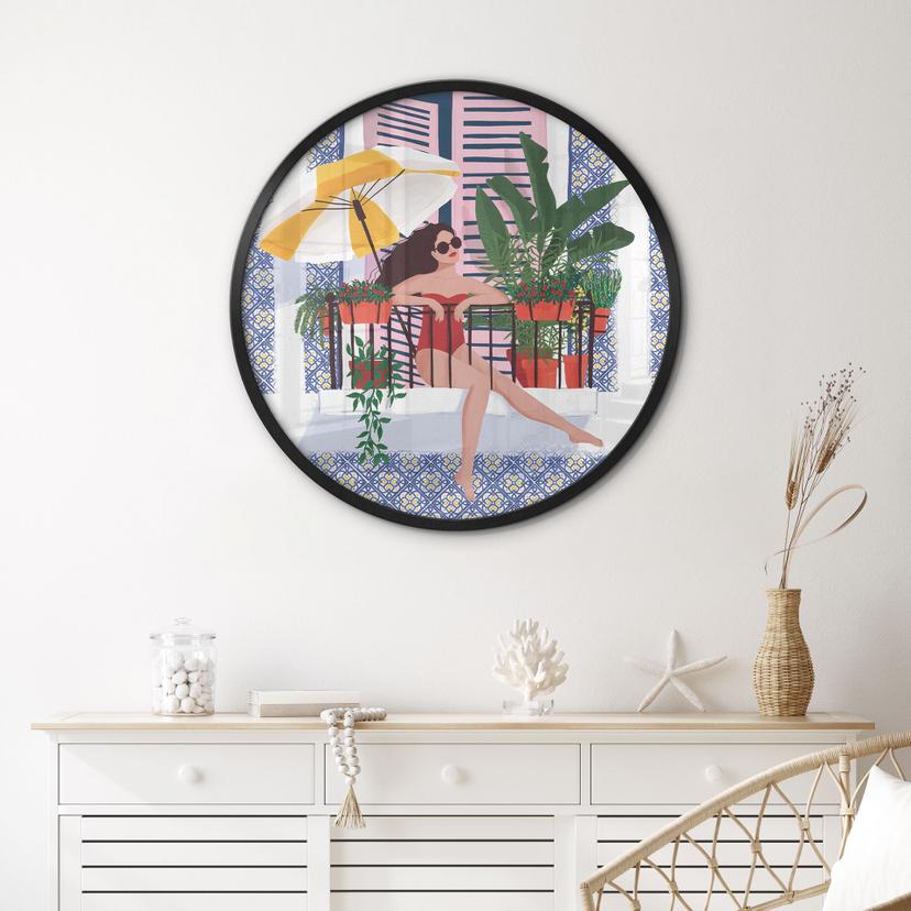 Poster Vacanze sul balcone - Tomljanovic - Rotondo
