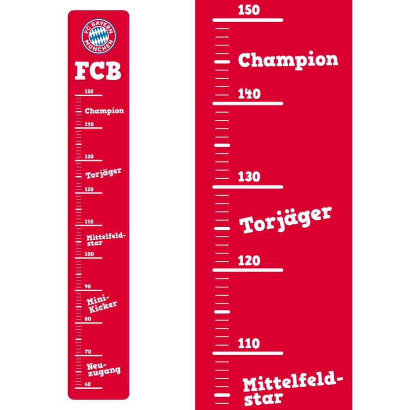 Wandsticker FC Bayern München Messlatte