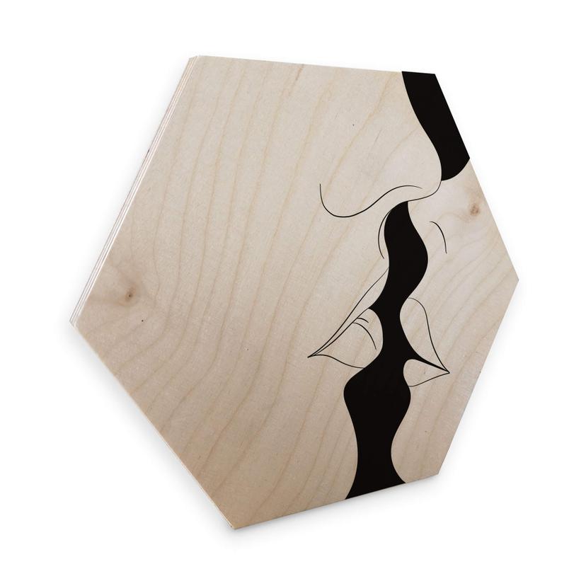 Hexagone - Placage bois de bouleau Nordic Creators - White Kiss