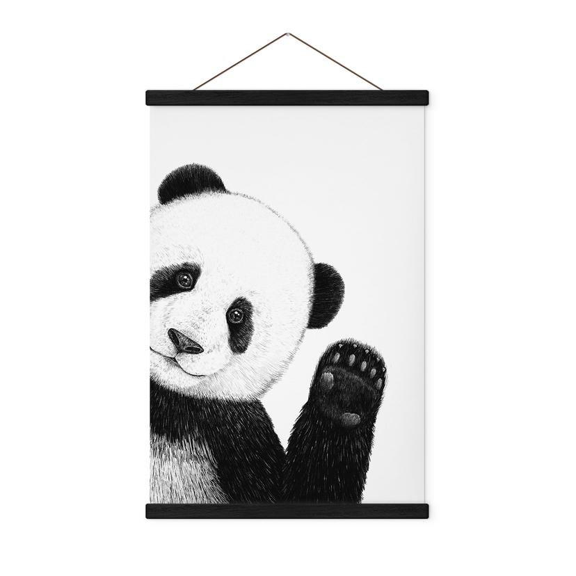 Stofbillede Vinkende panda - Korenkova