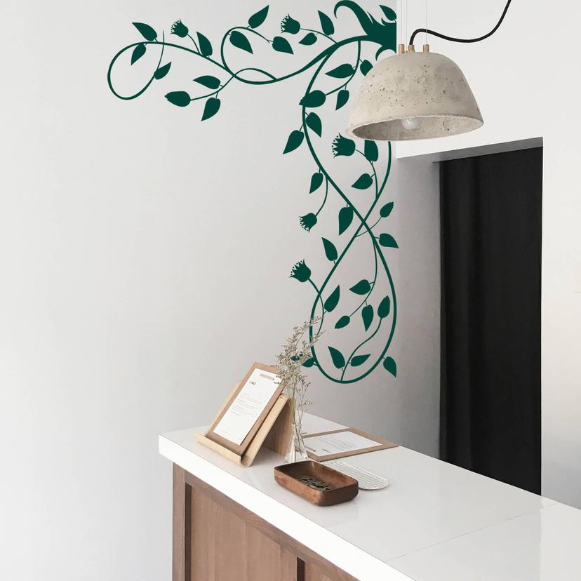 Wallsticker - Klatrende Plante