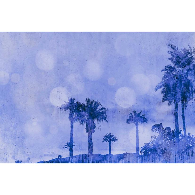 Livingwalls papier peint photo ARTist Palm Oasis avec palmiers bleu