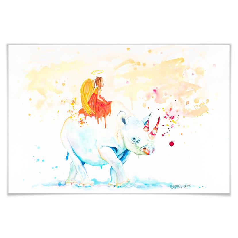 Poster - Buttafly - Black Rhino