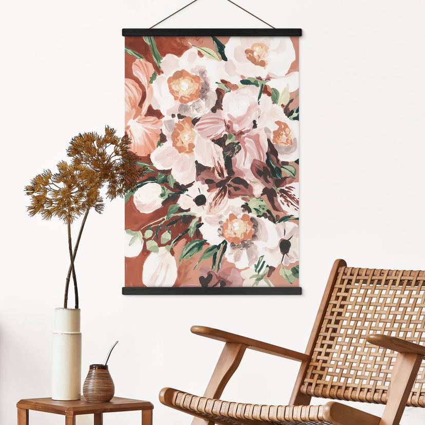 Poster tessile Fiori di orchidea - Zwara