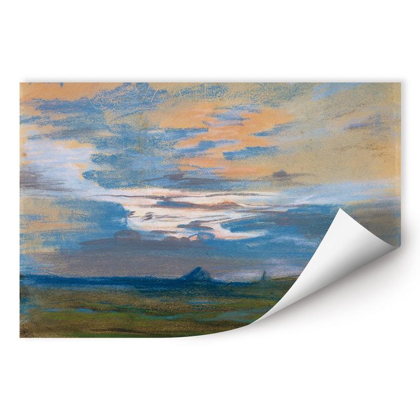 Wallprint Delacroix - Himmelsstudie bei Sonnenuntergang