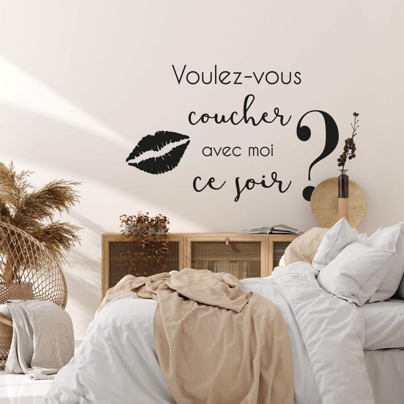 Adesivo - Voulez-vous coucher avec moi?