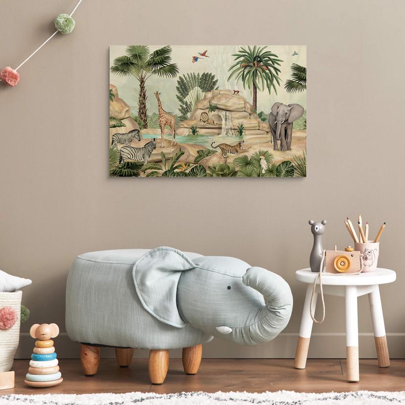 Stampa su legno Kikki Belle - Il paradiso della giungla
