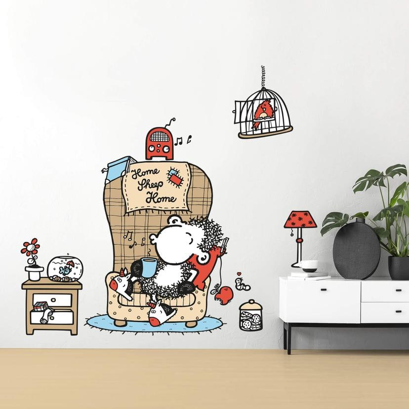 Muursticker Sheepworld - Music