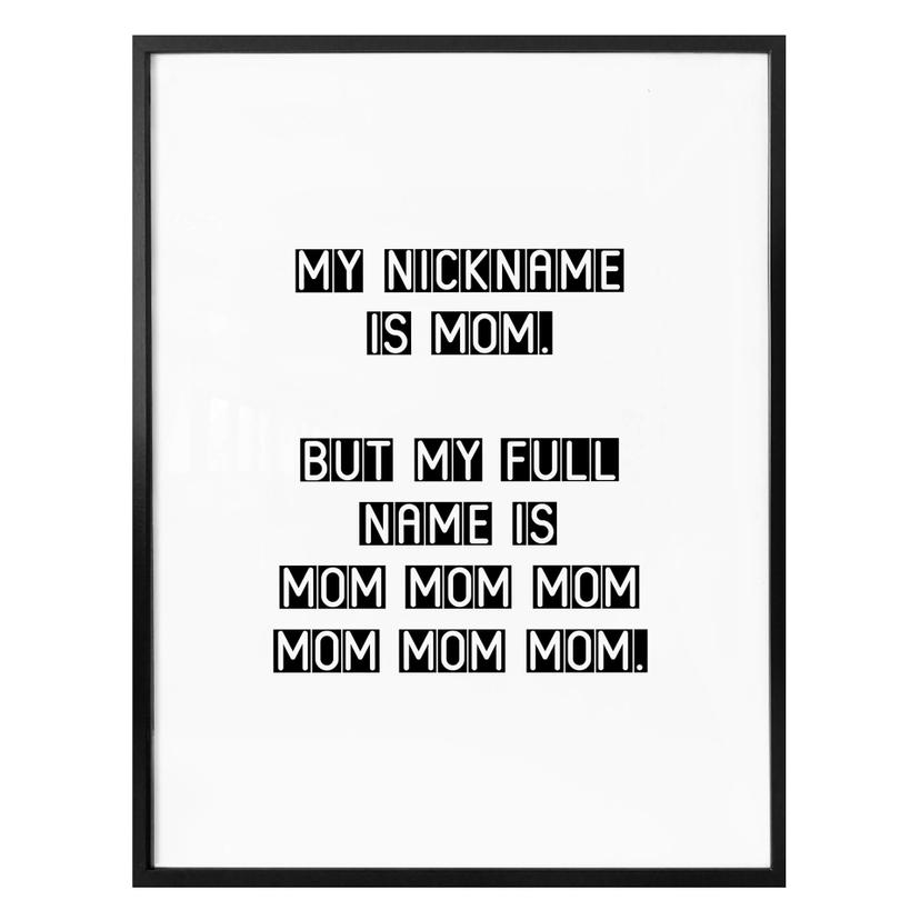 Póster Mi apodo es mamá