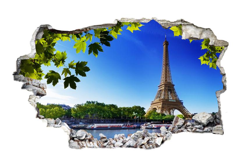 Adesivo 3D – Estate a Parigi