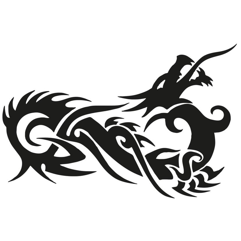 Wallsticker Kinesisk Drage