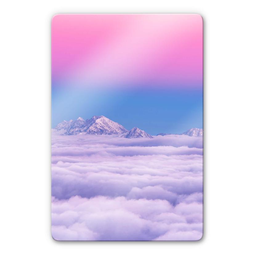 Glasbillede - Krivec - Pink in the sky