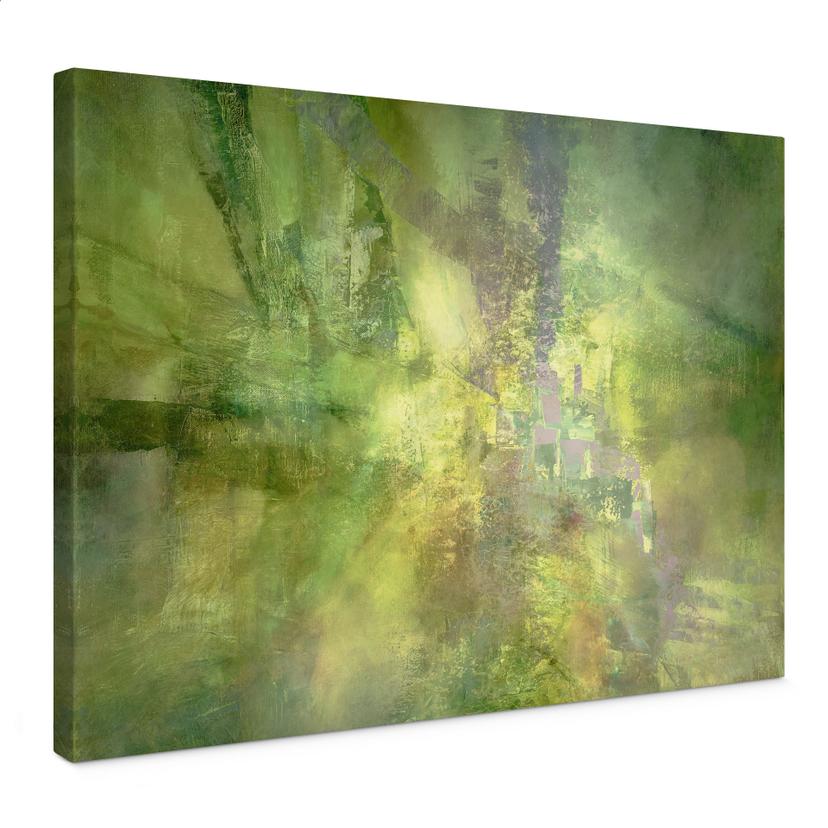 Lienzo juego de colores en verde dorado - Schmucker