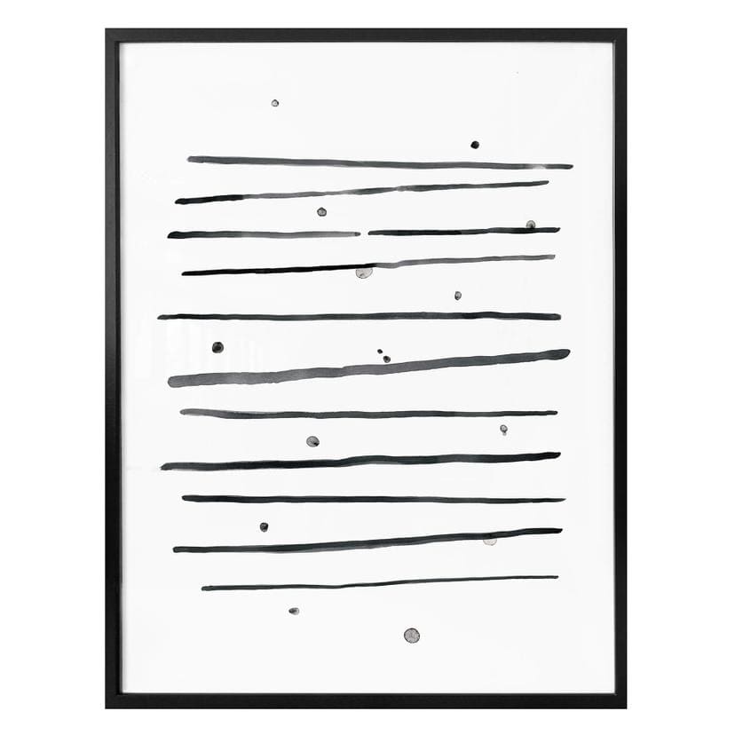 Poster Nouveau - lunares y rayas