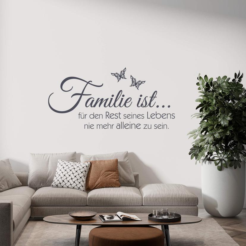 Wandtattoo Famlie ist... 03