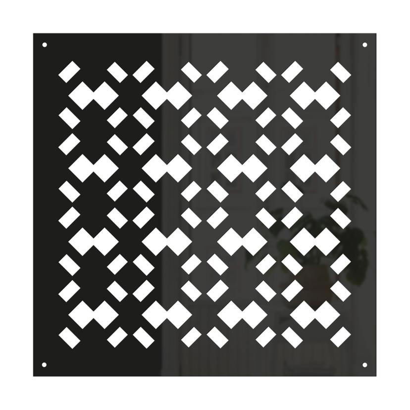 Divisorio, parete divisoria con motivi geometrici - acrilico