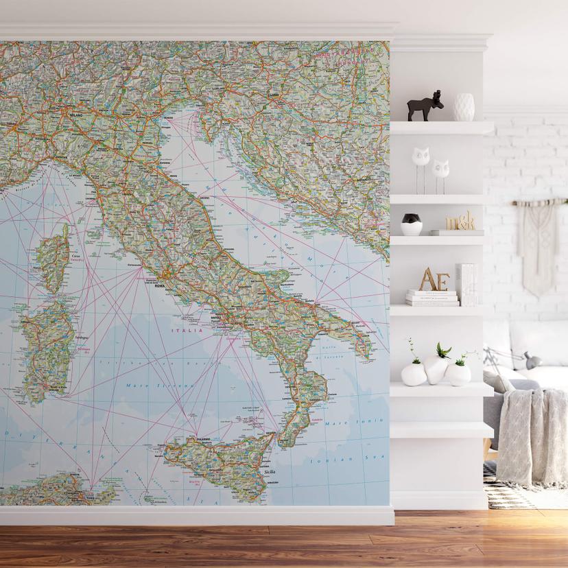 Fotomural Falk - Mapa de Italia