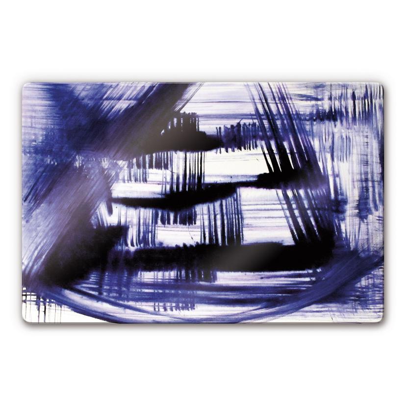Tableau en verre - Bleu de Prusse