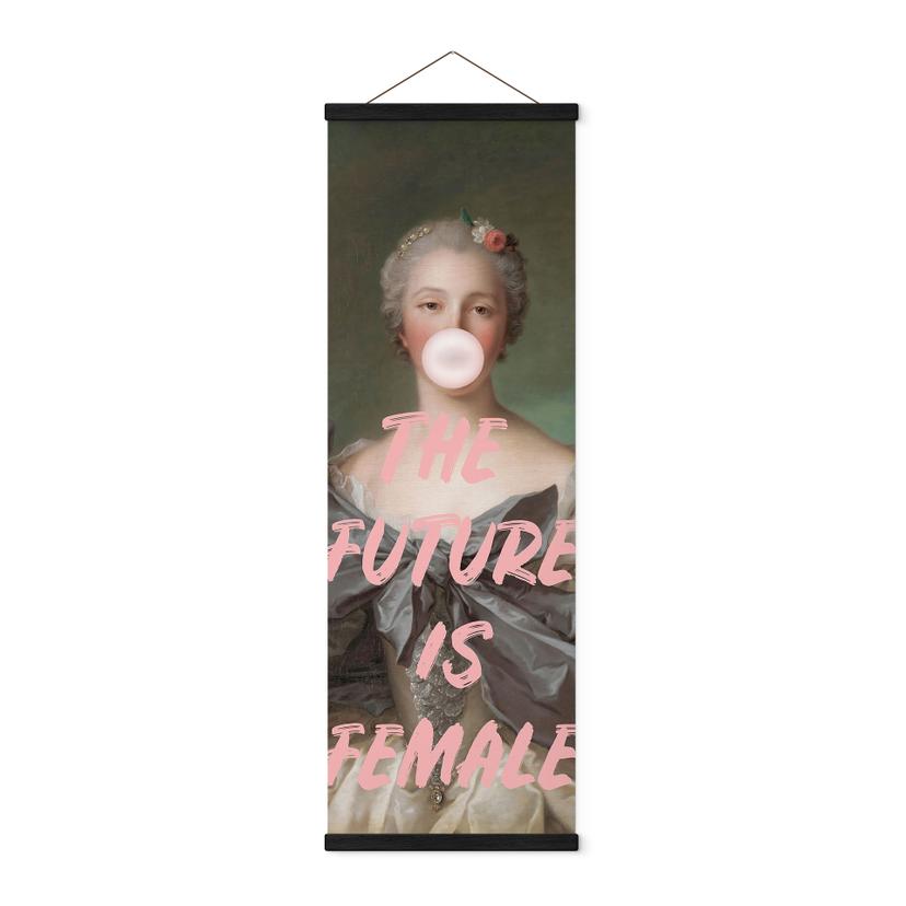 Tekstil plakat Fremtiden er kvindelig - Grace Digital Art - Panorama