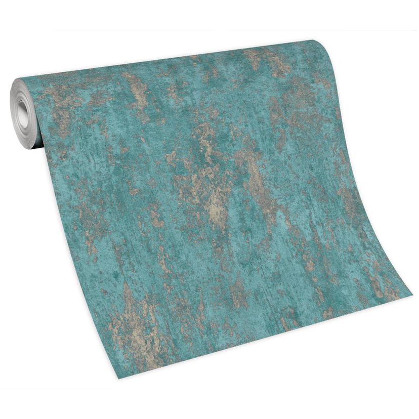 Erismann Vliesbehang Casual Chic Turquoise