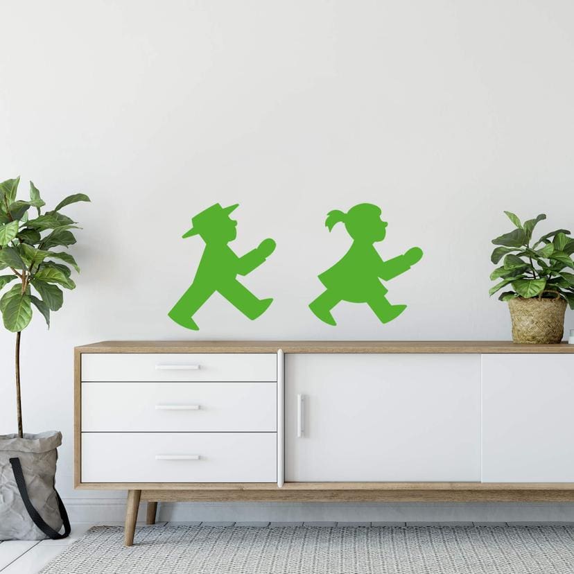 Muursticker Ampelmann - Wandelaar Set