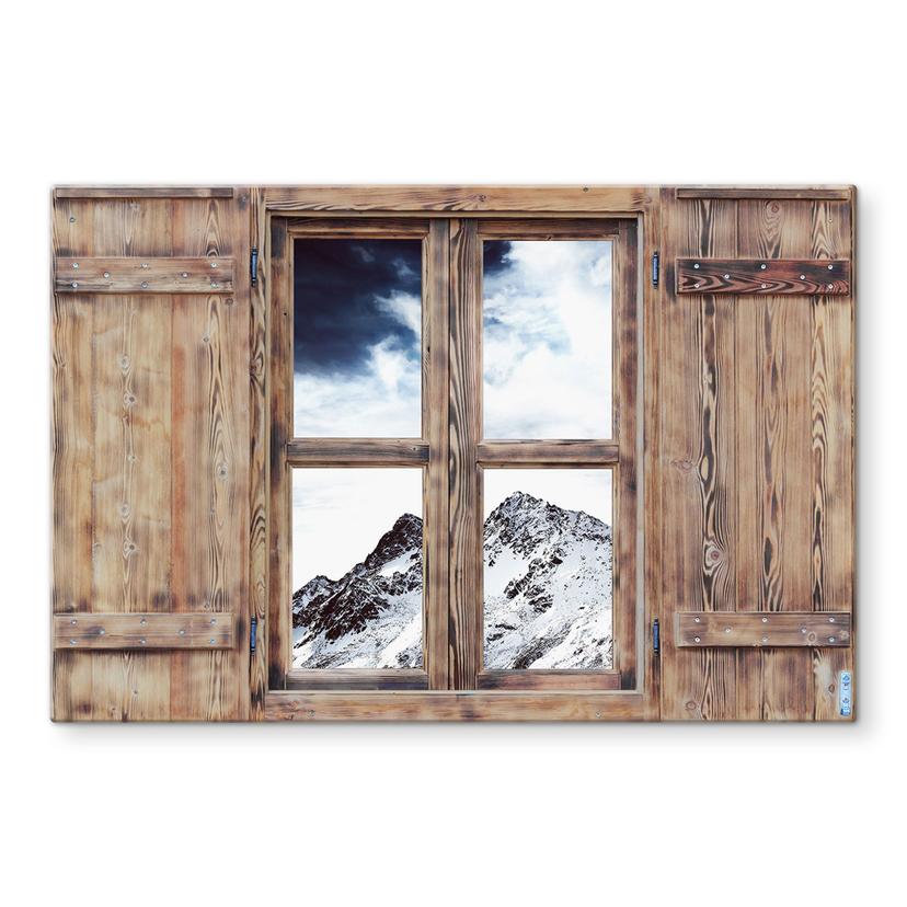 Pannello paraschizzi effetto 3D –Montagna innevata