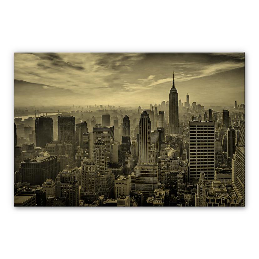 Alu-dibond goud - Schilbe - Gotham