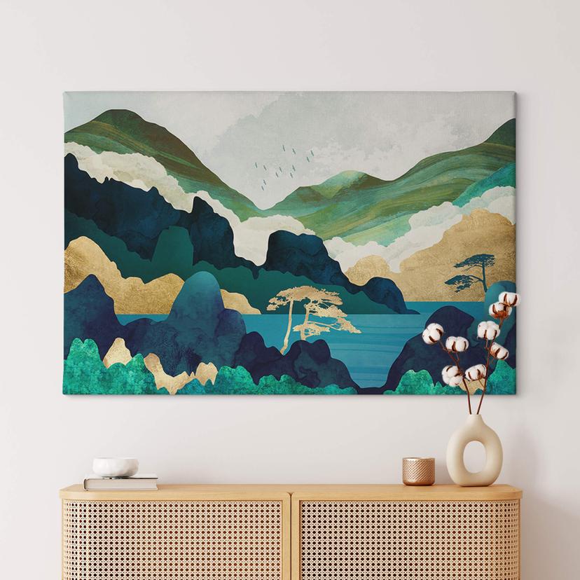 Lienzo SpaceFrog Designs - En las montañas