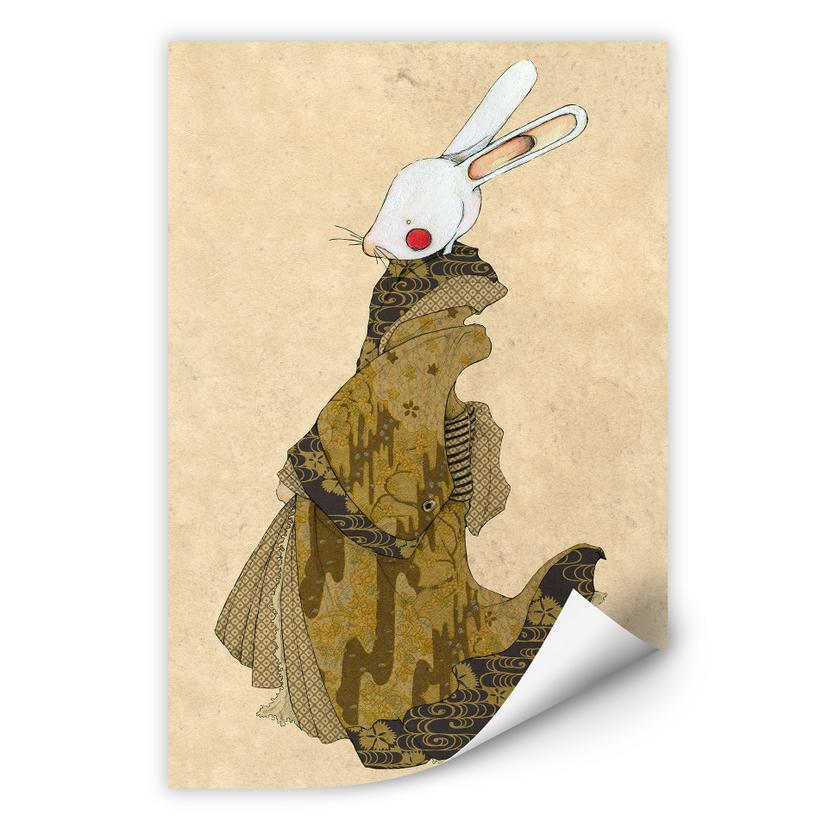 Wallprint Loske - Geisha Kaninchen 02