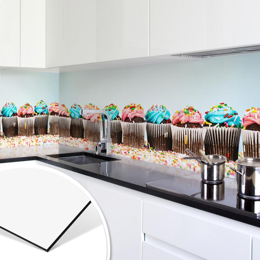 Revêtement pour cuisine - Alu-Dibond -Party Cupcakes