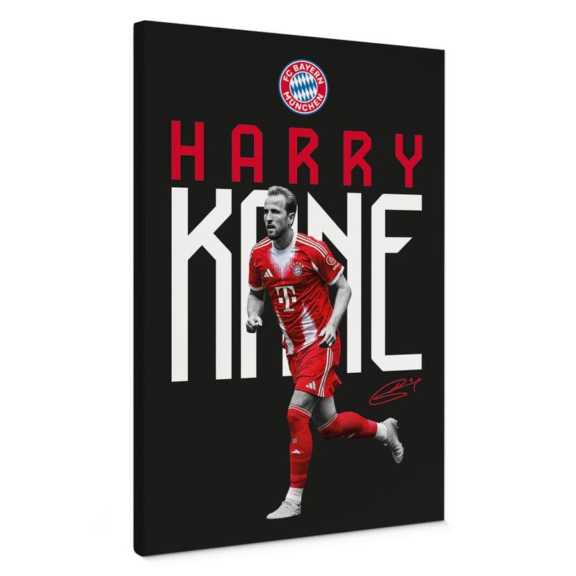Canvasbillede FC Bayern-spiller Harry Kane 2025/26