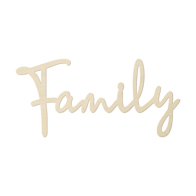 Décoration en bois placage peuplier Family