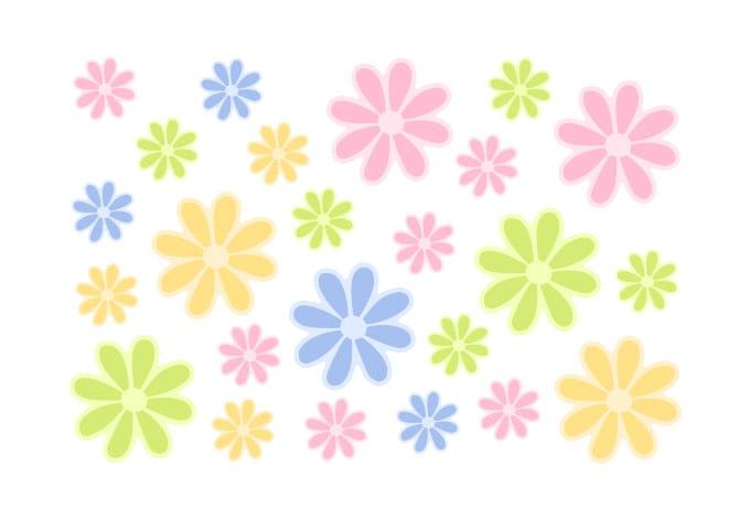 Fönsterbild sommarblommor