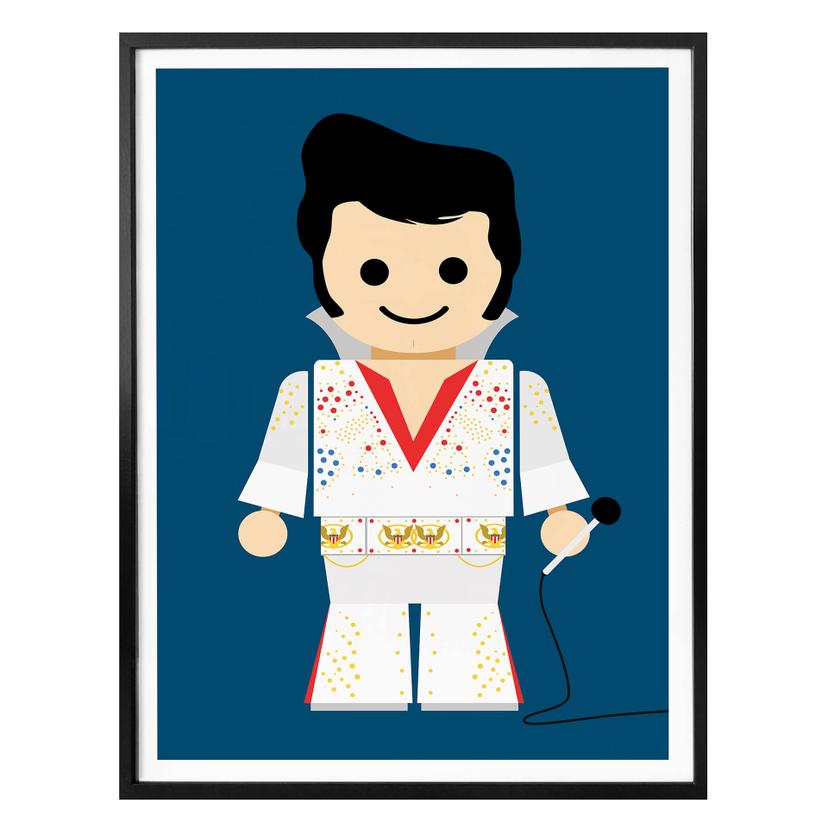 Póster Gomes - Elvis de juguete
